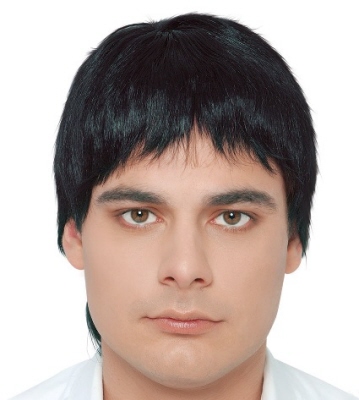 Parrucca Uomo Nera Con Fiocco | Costume Lottatore Sumo | Fiestas Guirca